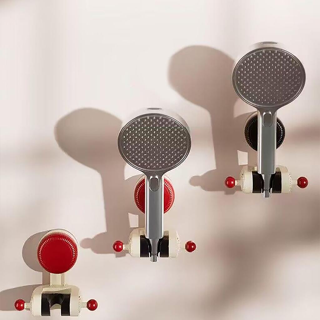 Kein Bohren Duschkopfhalter Badezimmer Verstellbare Duschhalterung Saugfuß Duschbasis für Wohnungen Hotel Wohnungen