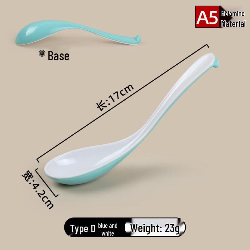 Commercial Melamine Long-Handle Soup Spoon