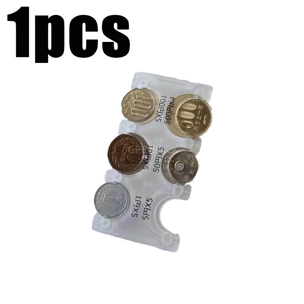

1/2/3 шт. Портативный органайзер для монет Прозрачный портативный пластиковый держатель для монет Сортировка японской валюты Дорожный прозрачный картхолдер