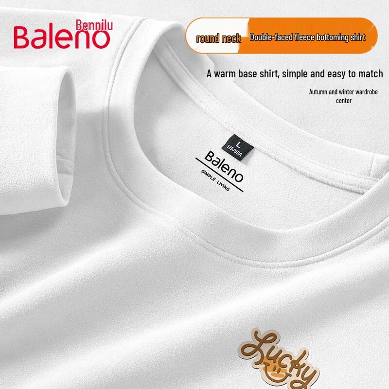 Baleno Herre Fleecefôret Langermet Base Layer T-skjorte