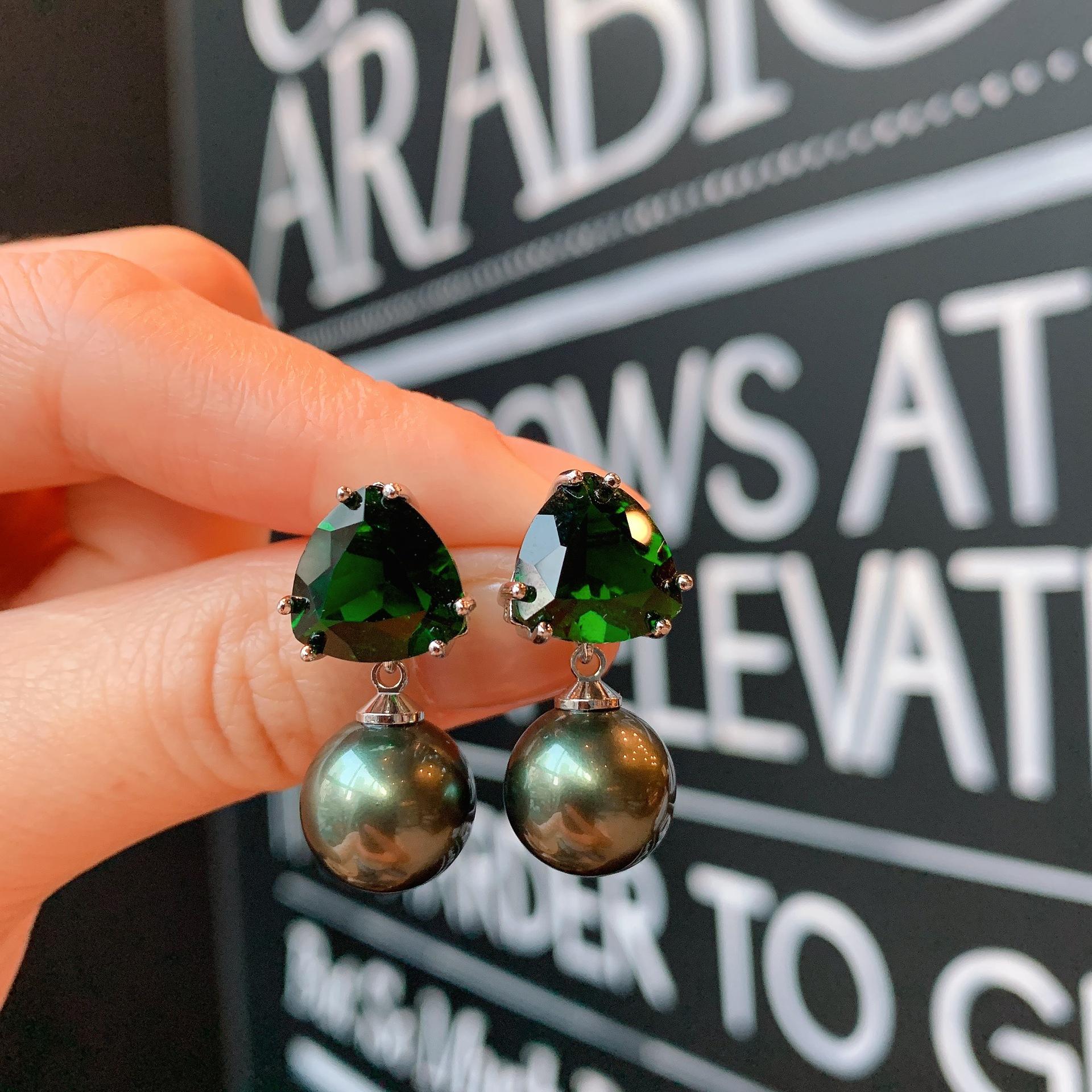 

Модные серьги-гвоздики с жемчугом рябчикового цвета, серебряные серьги-гвоздики с игольчатым жемчугом 925 пробы