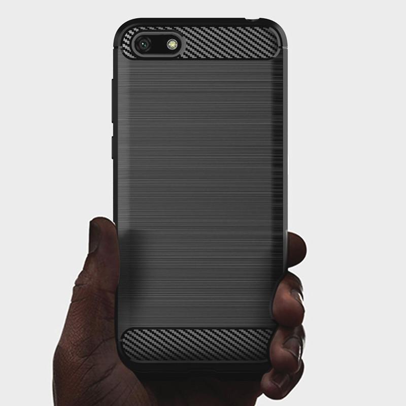 For Huawei Y5 2018 Y5 Pro 2018 Case Silicone Shockproof Carbon Fiber Back Cover for Y5 Prime 2018 Phone Cases Coque Fundas