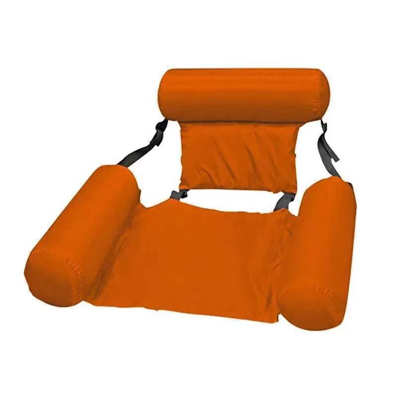 Triple-Tube Foldable Inflatable Lounge Chair - Colorful Floating Water Sofa