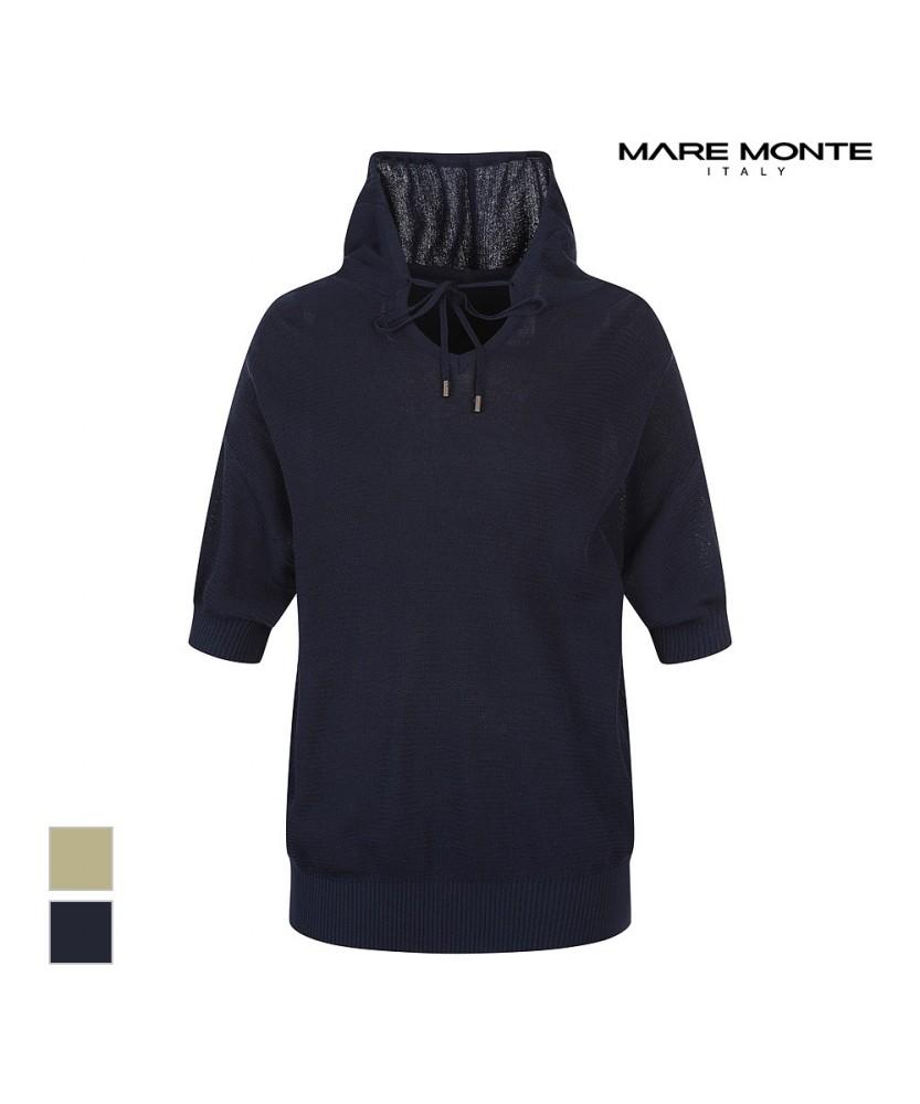 MAREMONTE Hooded Neck Short Sleeve Knit_M247Mkt15M0
