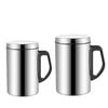 350/500ml Double Wall Anti Scalding Coffee Mug Insulated Portable Stainless Drink Cup Drinking Steel Polishing Beer Tea Juice