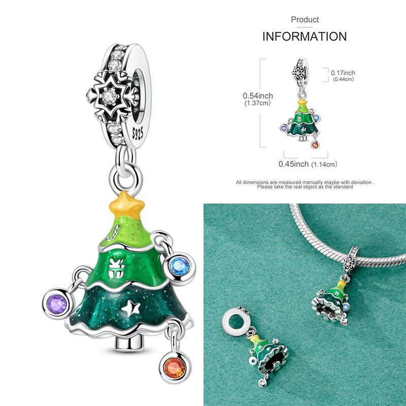 Copper Snowman Beads Christmas Bell Charms Fit 3Mm Women Bracelet Diy Accessories Christmas Gift Fine Jewelry