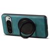 DENIOR A14 For Google Pixel 9 Pro XL Magnetic Case Rotary Kickstand Leather PC TPU Phone Cover