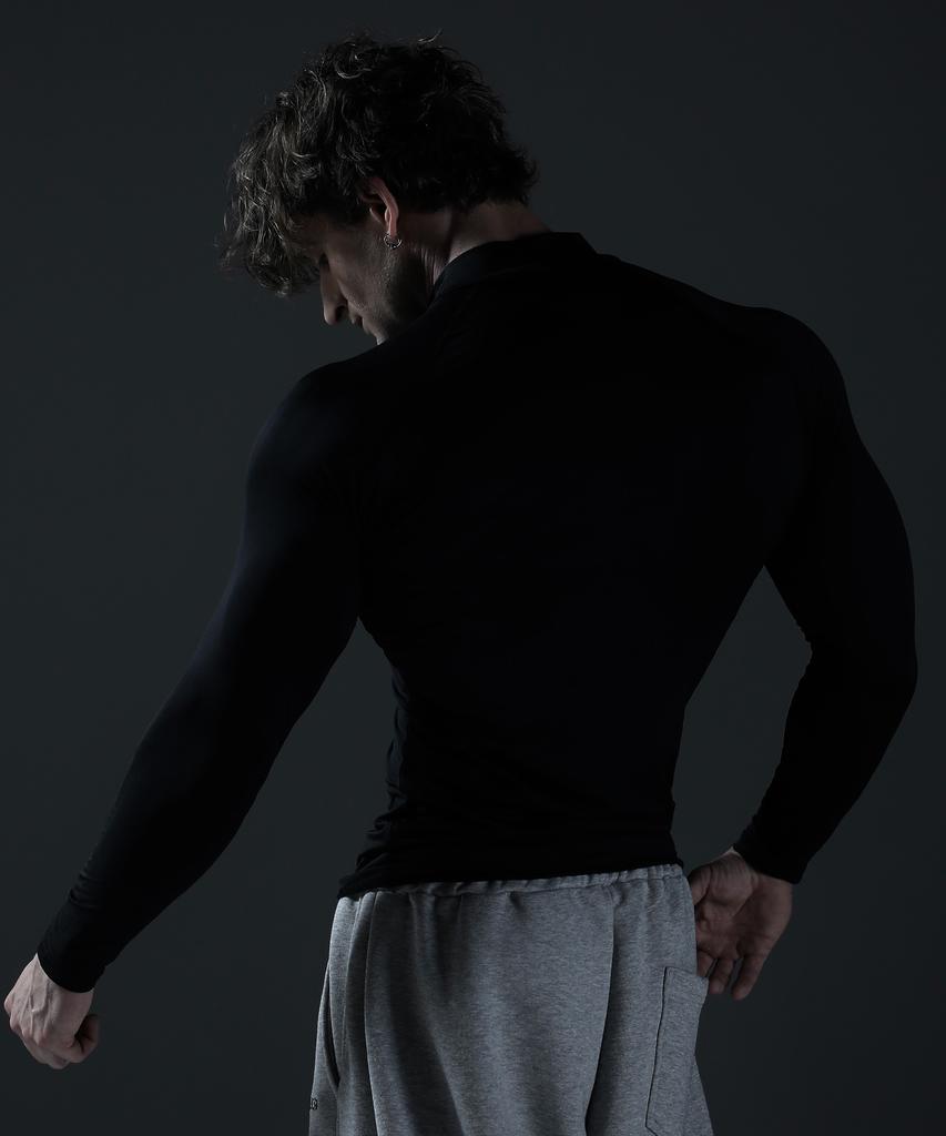CARMID Compression Mock Neck Long Sleeve [Black]