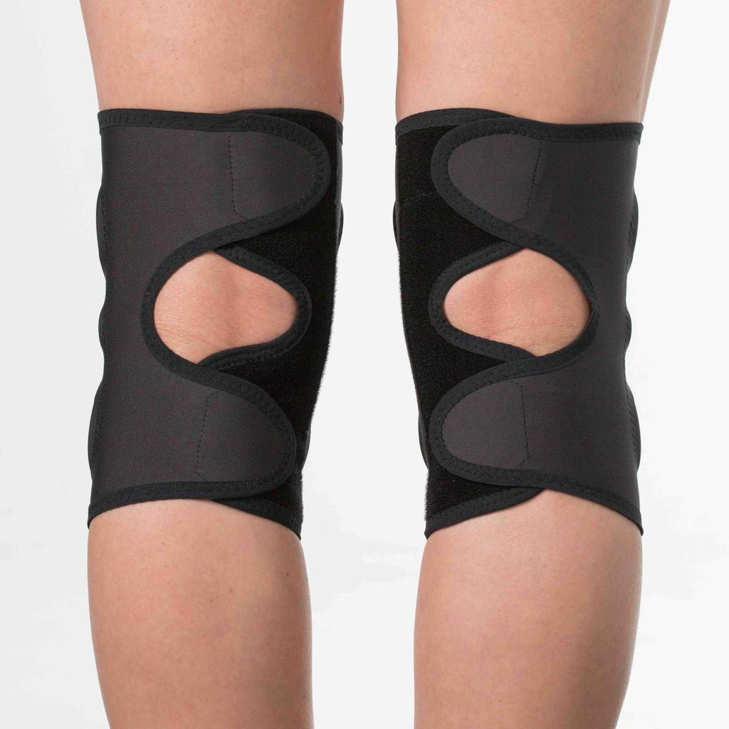 MORITO PROSAFETY Tägliche Aufmunterung Kniebandage Rechtes Knie L-LL Schwarz MPRO-07 Nylon Polyurethan Kniebandage 38-42cm