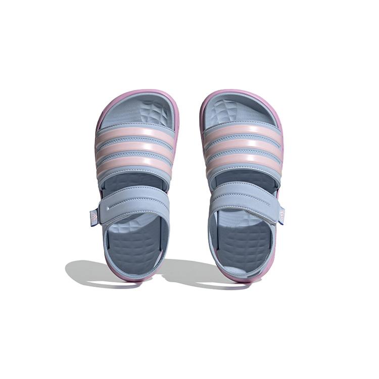 adidas Duramo Sandals Slides Slip Resistant Abrasion Resistant Children's Sandals Blue Pink Kids' HP5834