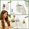 1 Stück Boho Makramee Wandpflanzenhänger Handgeflochtener Hängekorb für 4-Zoll-Töpfe Innen Außen Hausgartendekoration Zubehör