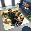 2026 Top Gun Tom Cruise Fighter Sign Art Carpet Rug for Bedroom Living Room Sofa Home Doormat Decor,Large Kid Non-slip Floor Mat