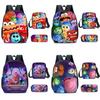 Inside Out Brain Characters Kids School Backpack Set With Lightweight Oxford Material For Elementary Students