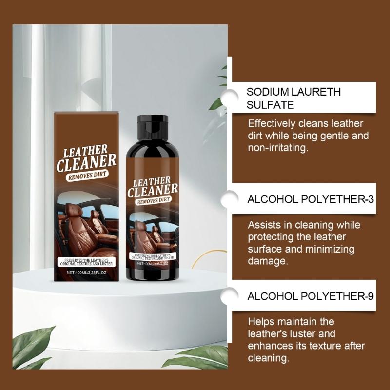 Nourishing Leather Conditioner for Preventing Cracks and Maintaining Softness In Household and Vehicle Leather Goods