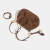 Small Bag, Women's Retro Flip Style Single Shoulder Armpit Bag, High-end Suede Crossbody Pig Bag