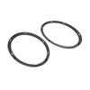 2Pcs Jet Black Headlight Trim Ring for MINI F55 F56 F57 13-17 51712355791 51712355798 Left & Right Decoration Ring Set