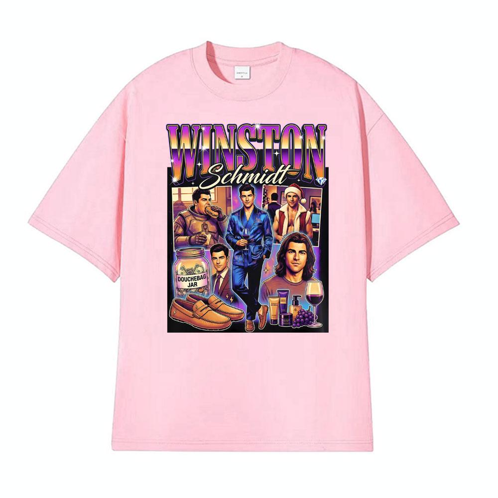 Winston Schmidt Max Greenfield 2026 Graphic Tshirt Men Women Gothic Hip Hop Fashion Tshirts High Quality Oversized TShirt Tops
