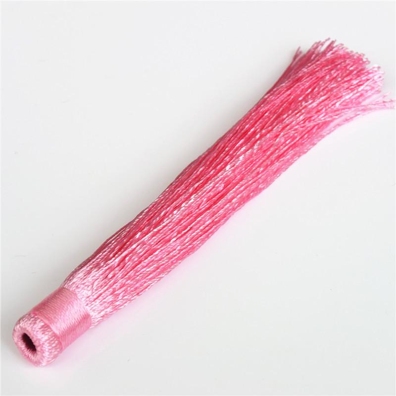 Chińskie Tradycyjne Akcesoria Biżuteryjne, Wiszące Uszy z Chwostem do Samochodu, Chińskie Węzłowe Chwosty, Długość 14Cm i Szerokość 14Mm