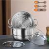 Sigaang 2-Layer 410 Stainless Steel Multi-Purpose Steamer, 26cm