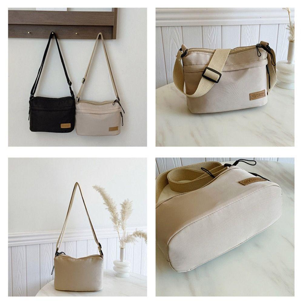 Korean Style Nylon Crossbody Bag Causal Sports Shoulder Bag All-match Square Message Bag Female
