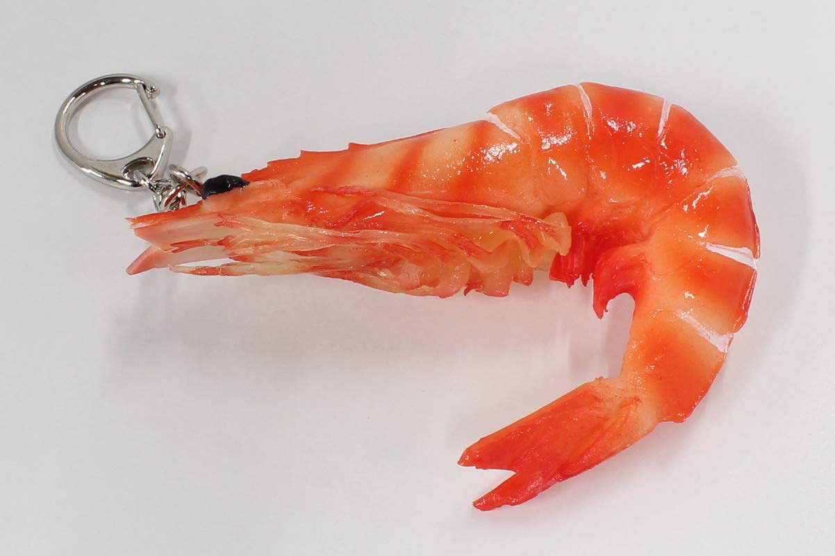 

Брелок с образцами еды (праздничные креветки)