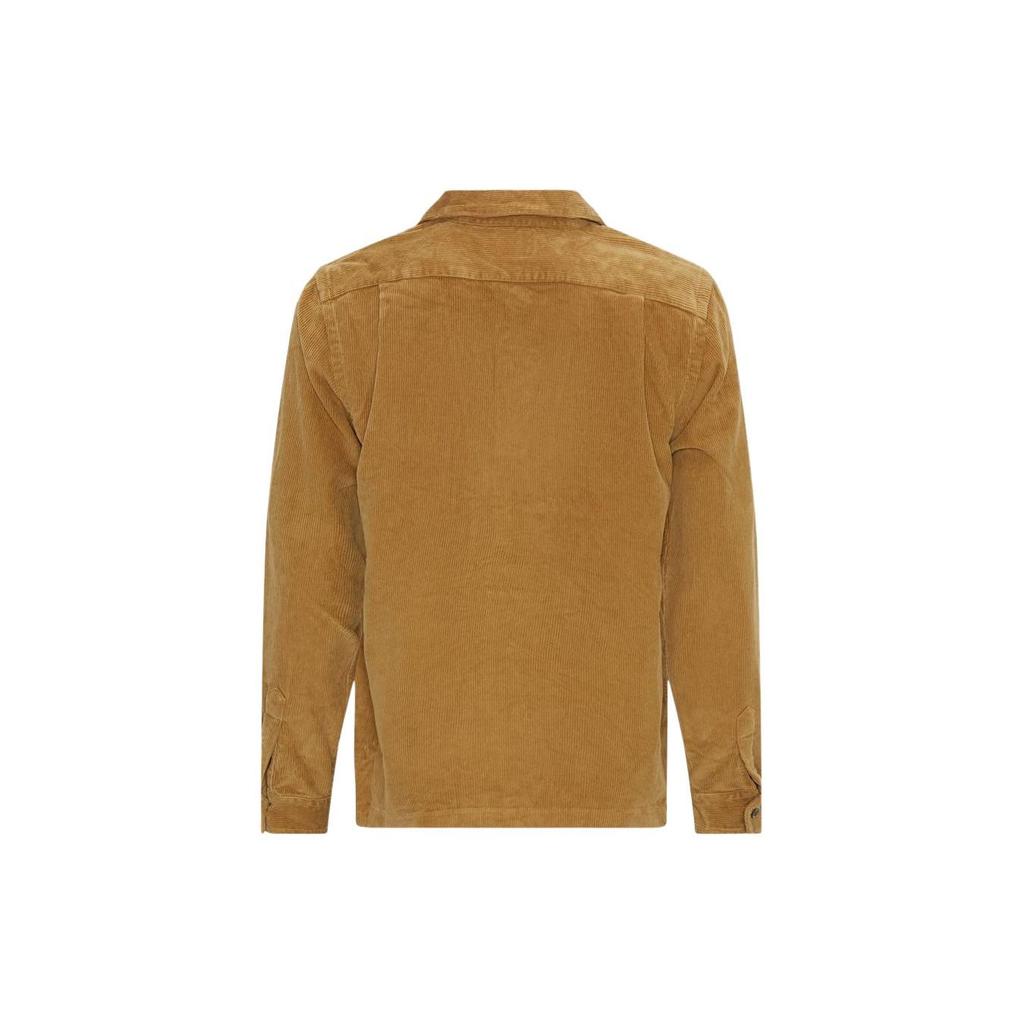 Polo Ralph Lauren Classic Cotton Corduroy Solid Color Camp Collar Button Down Long Sleeve Shirt Men Shirts Brown 710876980-009