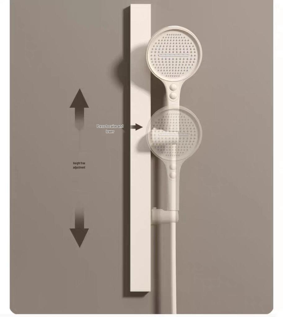 Lyxigt Regnduschhuvud i Helkoppar med Stor Förvaring och Justerbar Temperaturkontroll
