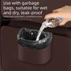 Hanging Rear Seat Garbage Bin Compact Car Door Trash Can Portable Car Trash Can  Storage Box