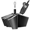 TAIKUU Folding Shape Memory Reshapes In 3 Automatic Lightweight 8 Super Water Reflective Umbrella Case Folding Rain Umbrella, [Instantly Seconds]