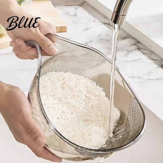 Pasta Drainer for Kitchen Multipurpose Rice Washing Bowl with Handle Plastic Colander Basin Quinoa Cleaning Tool Vegetables And Fruits Durable