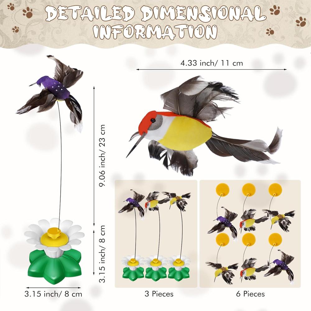 Drehender Elektrischer Lustiger Katzenstab Katzenspielzeug Simulation Schmetterling Vogel Interaktives Lustiges Katzenspielzeug Intelligenztraining Haustierspielzeug