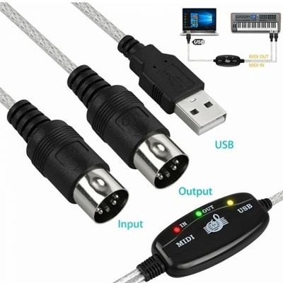 USB IN-OUT MIDI Kabel Konverter PC Zu Musik Tastatur Adapter Kabel