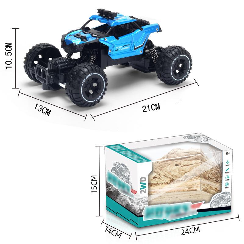 2.4G Alloy Remote Control Climbing Car Light Charging Electric Car Boy Children's Toy Car Remote Control Off-road Vehicle