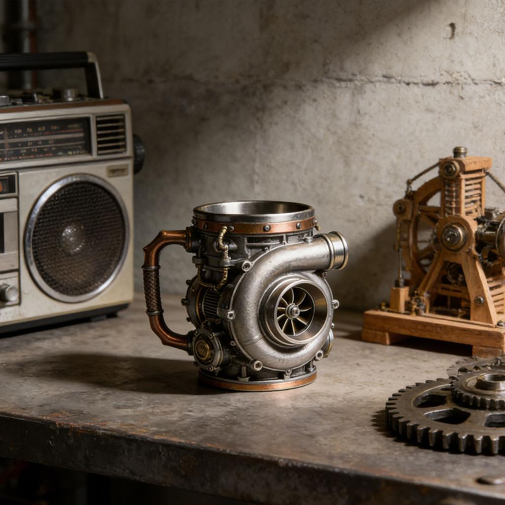 10,14oz Hrnček na kávu s tematikou motora, Personalizovaný hrnček na kávu, Kreatívny hrnček na kávu s motorom auta, Perfektný darček pre automobilových nadšencov.