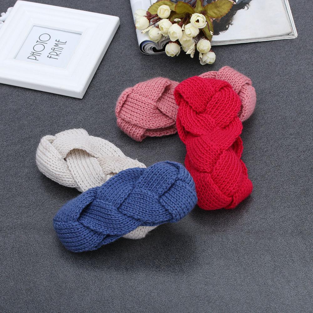 Winter Warm Gifts Knitted Headband Crochet Hair Band Twist Headwear Vintage