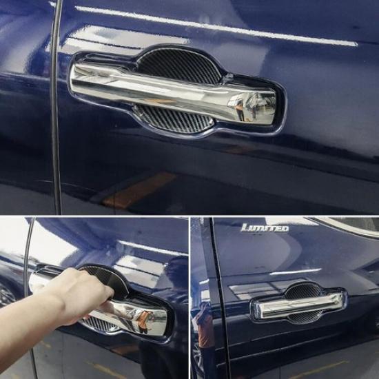 For Toyota Sequoia  2024 Carbon Fiber Side Door Handle Bowl Cover Trim