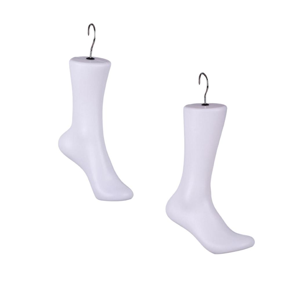 Sock Display Jewelry Display Stand Mannequin Foot with Hook for Shop Chains