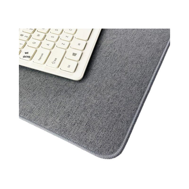 Extra Large Thick Cotton Linen Mouse Pad – Solid Color Desk Mat for Office & Computer Use