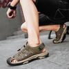 Classic Handmade Genuine Leather Sandals for Men Summer Outdoor Comfortable Breathable Beach Shoes Lightweight Casual Men Shoes