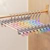 Windproof Metal Hanger For Clothes Home Pants Coat Non-slip Drying Hangers With Adjustable Clips Closets Storage Organizer