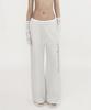BADBLOOD Pure Lace Trim Joggers - Ash Grey