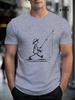 Mens Mens Going Fishing Graphic Casual T Shirt Summer Printed TShirt Soft Round Neck Short Sleeve Tee Shirts Unisex Harajuku