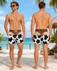 Maillot de bain homme drôle Drapeau américain Short de bain Léopard String Illusion Étoiles Rayures USA Nouveauté Short de bain Séchage rapide Plage