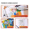 Deli Double-Ended Black Oil-Based Fine Tip Marker for Art Students and Children's Drawing