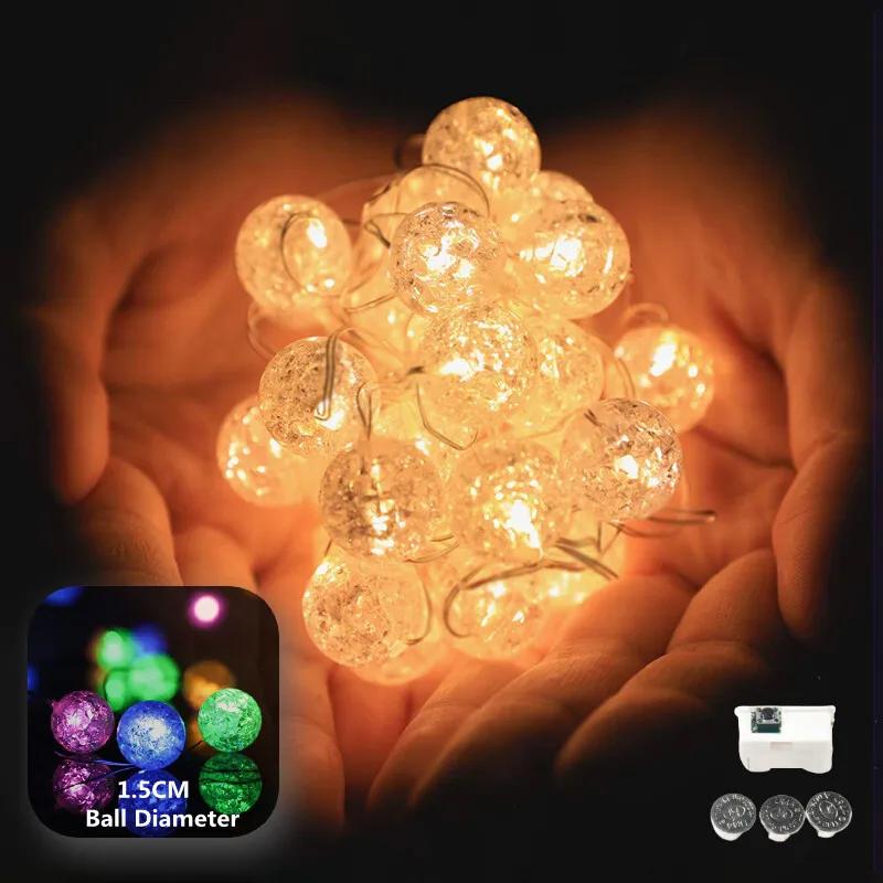 LED String Lights AG13 Battery-operated Fairy Lights Christmas Decoration Wedding Xmas Tree New Year's Indoor Decor String Light