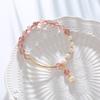 Strawberry crystal natural freshwater pearl bracelet Bangles Women Fashion Jewelry accessories Gift