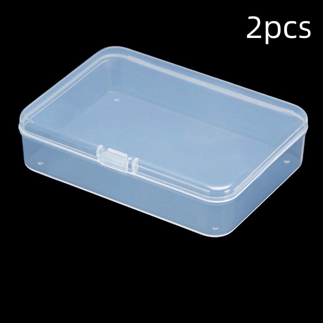 

2-piece/4-piece Blank Poker Card Box with Snap Closure, Empty Plastic Storage Box, Suitable for Game Cards and Various Other Types of Cards 2pcs