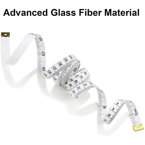 U-K 1pc Soft Measuring Tape 60 Inch/150cm Double-Sided Pocket Measuring Tape Tailor's Tape Measure Craft Cross Waist Body Measurement Durable and Conv