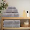 Premium Guest Towels SOLUND 4 pcs Grey 30x50 cm 600 g m²