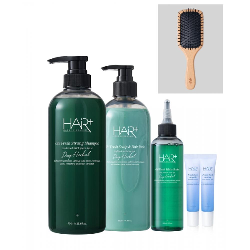 

Hairplus Off Fresh Hair Loss Relief Dandruff Keratin Care Set Strong Shampoo+scalp Pack+water Scaler+2 Ampoules+brush none